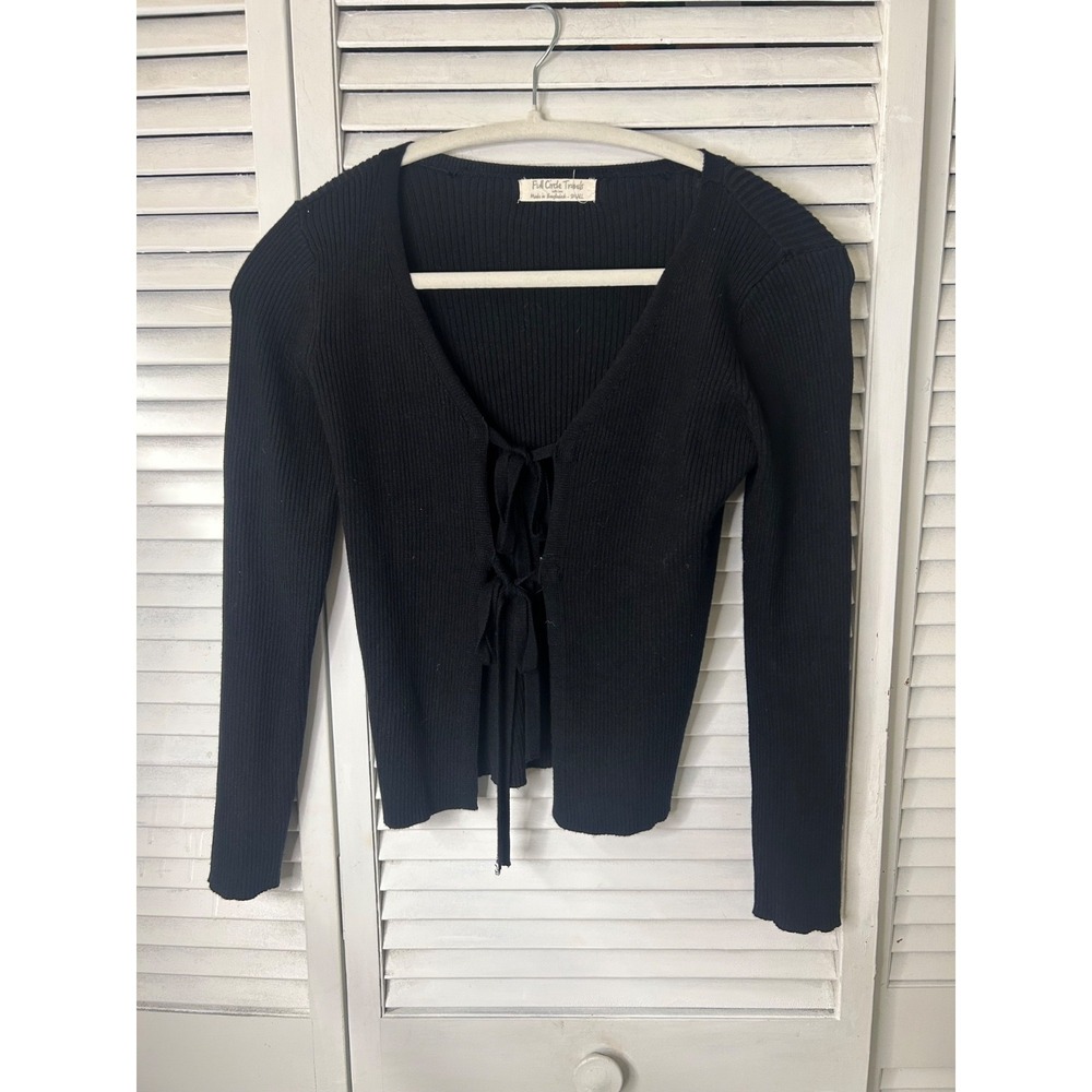 Fill Circle Tie Front Cardigan Size Small